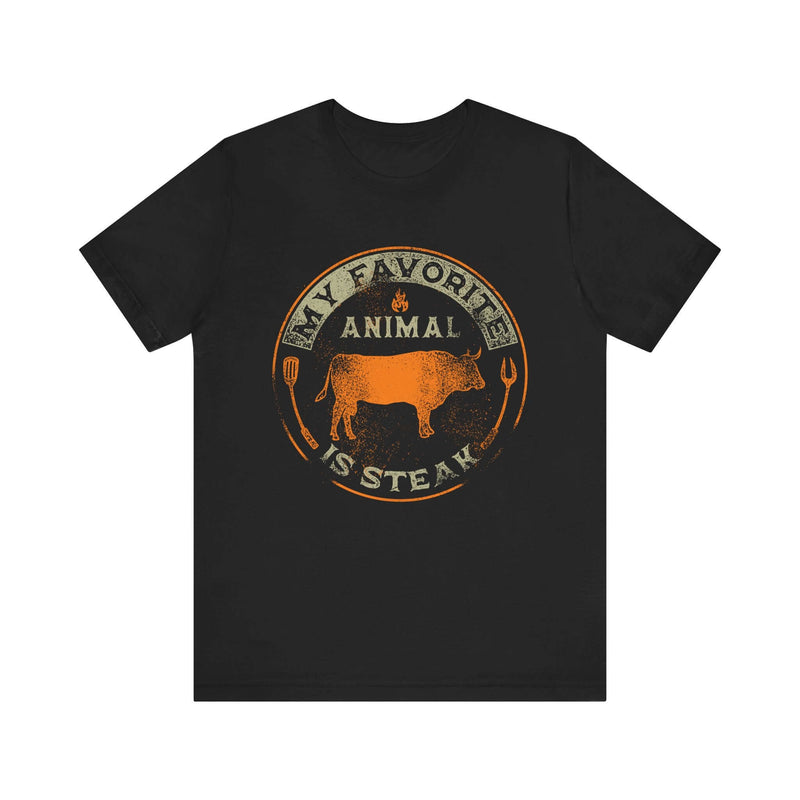 My Favorite Animal is Steak T-Shirt for BBQ and Grill Lovers