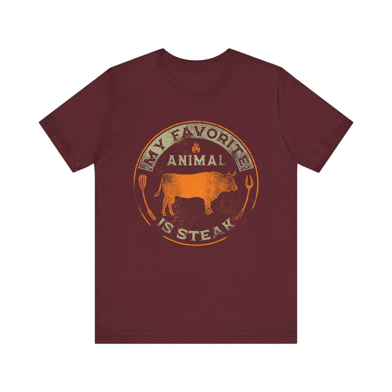 My Favorite Animal is Steak T-Shirt for BBQ and Grill Lovers
