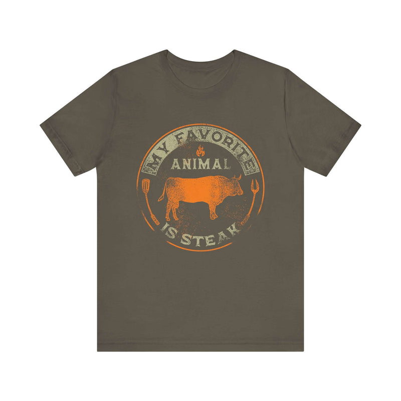 My Favorite Animal is Steak T-Shirt for BBQ and Grill Lovers