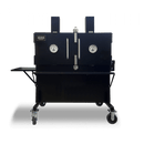 Myron Mixon MMS-48 H2O Water Smoker with 4 racks, automated water fill, and charcoal-fired moisture control. High quality professional level meat smoker. 