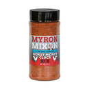 A bottle from the DDR BBQ Supply Top 10 Store-Bought BBQ Chicken Rubs Variety Pack features a black lid and a label highlighting chickens, the product’s name, and “4 Time World Champion.” Perfect for anyone craving championship-worthy chicken seasonings, the reddish-orange rub inside promises award-winning flavor in every bite.