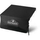 The Napoleon 18-Inch Built-In Side Burner Grill Cover (61818) by Napoleon Grills is a durable, protective black cover with logo and flame icon, fitted over a square burner—ideal for protecting your 18-inch side burner.