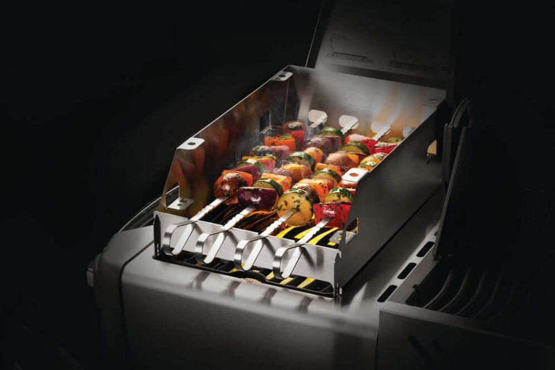 Napoleon 71301 Large Side Burner Windshield and Skewer Rack at DDR BBQ Supply