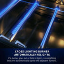 Napoleon Built-In 700 Series 32-Inch Propane Gas Grill with Infrared Rear Burner - Stainless Steel how ignition of burners works. 