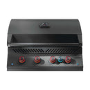 Napoleon Built-In 700 Series 32 Phantom matte black gas grill with infrared rotisserie and LED backlit knobs