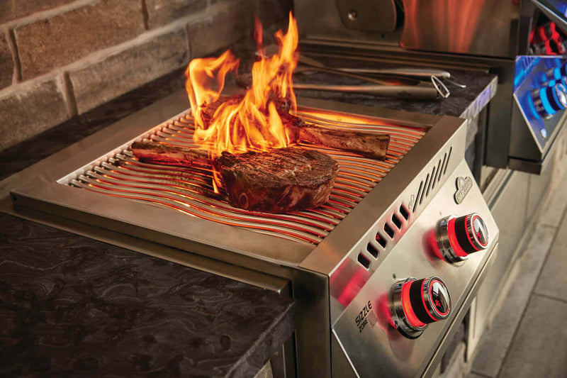 Napoleon Grills Built-In 700 Series Dual Infrared Burner with Stainless Steel Cover for outdoor kitchens at DDR BBQ Supply