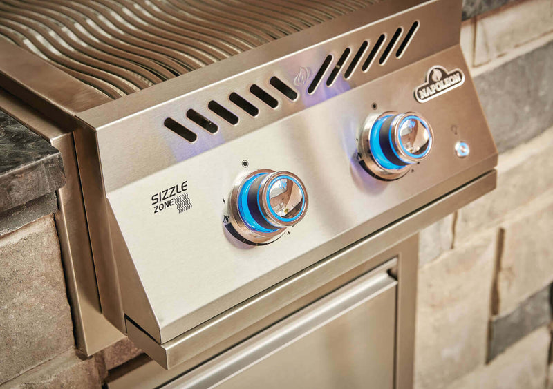 Napoleon Grills Built-In 700 Series Dual Infrared Burner with Stainless Steel Cover for outdoor kitchens at DDR BBQ Supply