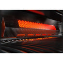 Napoleon Built-in Prestige PRO 665 RB grill with smoker tray, rotisserie, and rear infrared burner for luxury outdoor kitchens