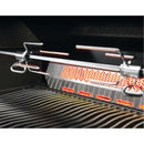 Napoleon Built-in Prestige PRO 665 RB grill with smoker tray, rotisserie, and rear infrared burner for luxury outdoor kitchens