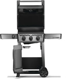 Napoleon Freestyle 365 Natural Gas Grill F365DNGT a 3-Burner Compact Gas Grill with Folding Shelves, JETFIRE Ignition, and Cast Iron Grates from DDR BBQ Supply