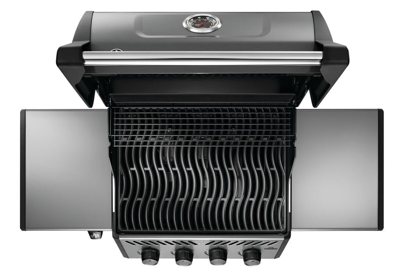 Napoleon Freestyle 425 Gas Grill a 4-Burner Grill with JETFIRE Ignition, Folding Shelves, and Cast Iron Grates from DDR BBQ Supply