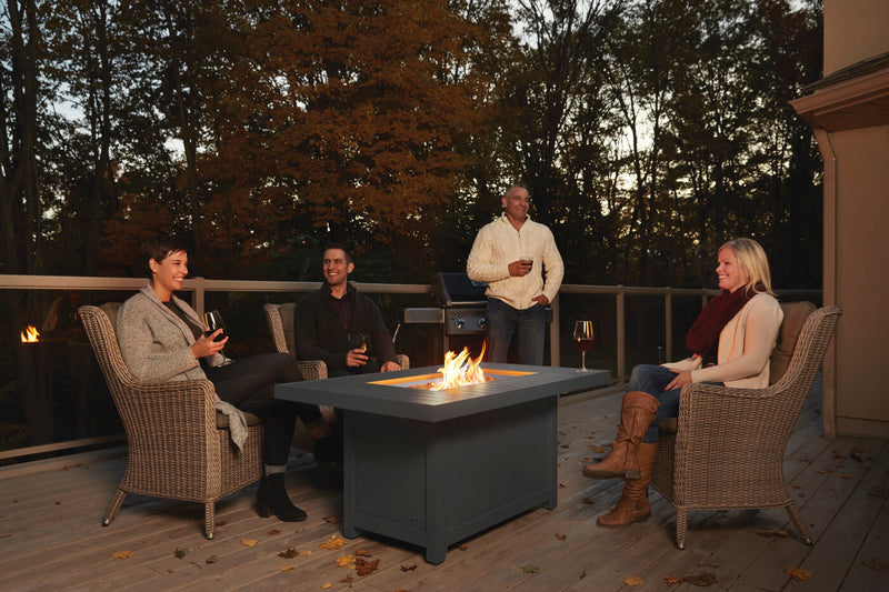 Napoleon Hamptons Rectangle Patioflame Outdoor Fire Pit Table from DDR BBQ Supply