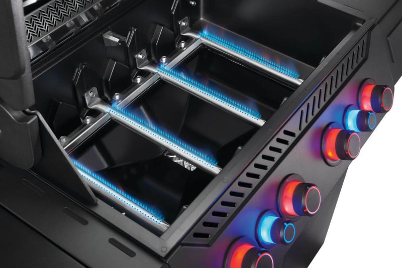 Napoleon Phantom Prestige 500 Connected Grill with WiFi, Bluetooth, infrared side and rear burners, and integrated rotisserie kit