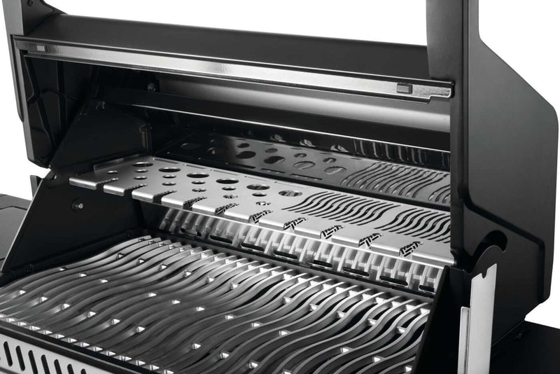 Napoleon Phantom Prestige 500 Connected Grill with WiFi, Bluetooth, infrared side and rear burners, and integrated rotisserie kit