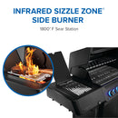 Napoleon Phantom Prestige 500 Connected Grill with WiFi, Bluetooth, infrared side and rear burners, and integrated rotisserie kit