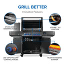 Napoleon Phantom Prestige 500 Connected Grill with WiFi, Bluetooth, infrared side and rear burners, and integrated rotisserie kit