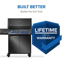 Napoleon Phantom Prestige 500 Connected Grill with WiFi, Bluetooth, infrared side and rear burners, and integrated rotisserie kit