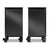 Napoleon Phantom Prestige Under Grill Storage Carts — Dual Matte Black Cabinets 68004
