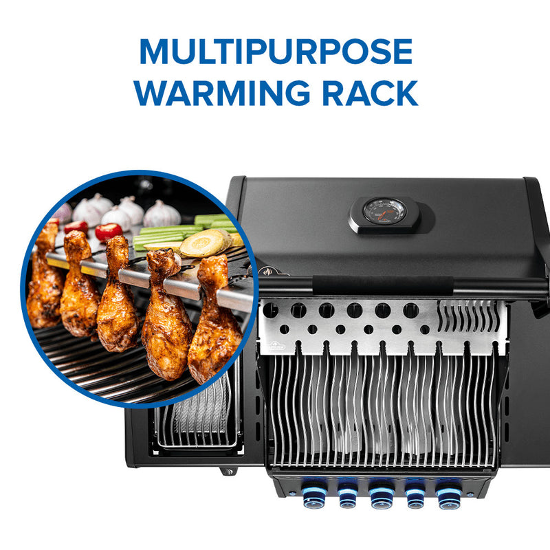 Napoleon Phantom Rogue PRO-S 425 Matte Black Gas Grill with Infrared Side and Rear Burners at DDR BBQ Supply