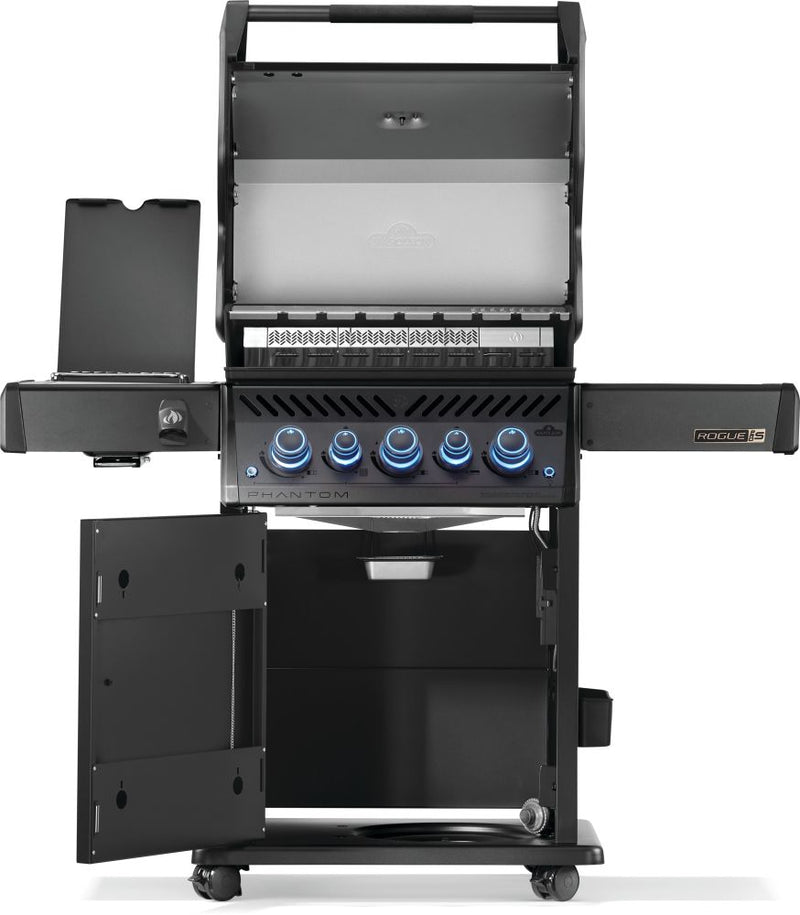 Napoleon Phantom Rogue PRO-S 425 Matte Black Gas Grill with Infrared Side and Rear Burners at DDR BBQ Supply