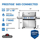 Napoleon Prestige 665 Connected RSIB Gas Grill P665VXRSIBNSS P665VXRSIBPSS DDR BBQ Supply