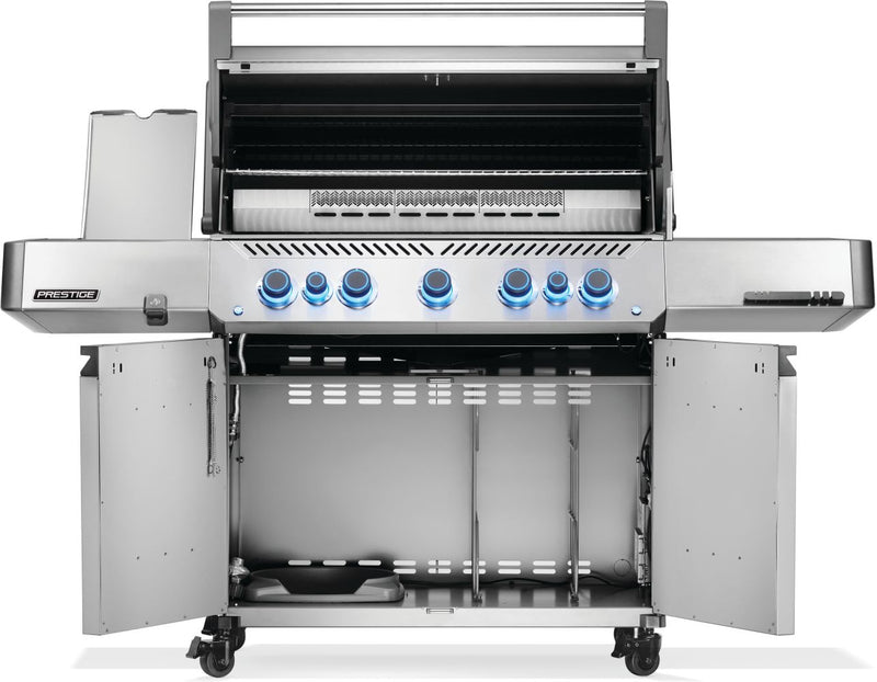 Napoleon Prestige 665 Stainless Steel Gas Grill with Infrared Side and Rear Burners at DDR BBQ Supply