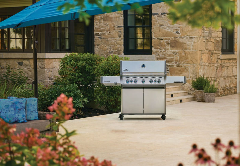 Napoleon Prestige 665 Stainless Steel Gas Grill with Infrared Side and Rear Burners at DDR BBQ Supply