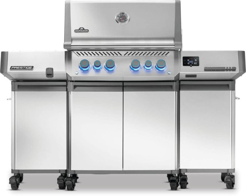 Napoleon Prestige under grill storage carts stainless steel cabinets 68003 DDR BBQ Supply
