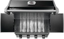 Napoleon Rogue 525 black gas grill with stainless steel cooking grates available in propane or natural gas at DDR BBQ Supply