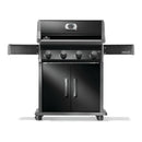 Napoleon Rogue 525 black gas grill with stainless steel cooking grates available in propane or natural gas at DDR BBQ Supply