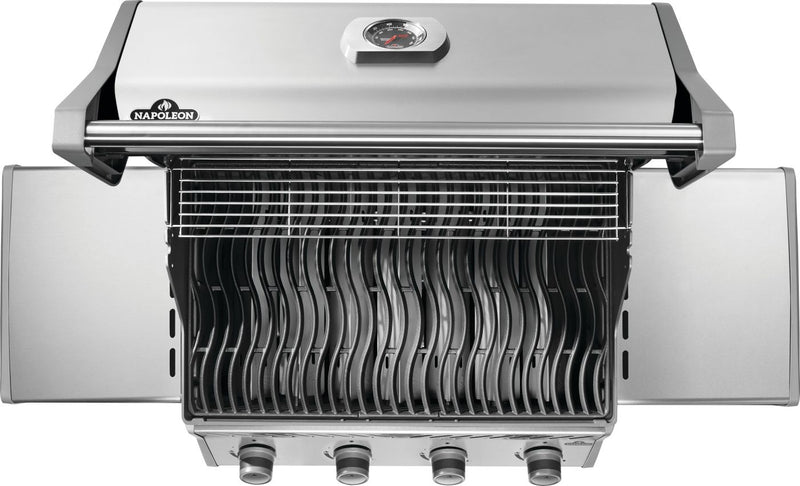 Napoleon Rogue 525 stainless steel gas grill with four burners available at DDR BBQ Supply