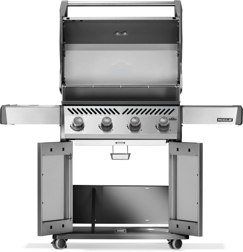 Napoleon Rogue 525 stainless steel gas grill with four burners available at DDR BBQ Supply