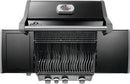 Napoleon Rogue PRO 425 SIB black gas grill with infrared side burner available in propane or natural gas at DDR BBQ Supply