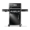 Napoleon Rogue PRO 425 SIB black gas grill with infrared side burner available in propane or natural gas at DDR BBQ Supply