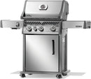 Napoleon Rogue PRO 425 stainless steel gas grill with infrared side burner available in propane or natural gas at DDR BBQ Supply