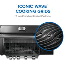 Napoleon Rogue PRO 525 black gas grill with infrared side burner available in propane or natural gas at DDR BBQ Supply