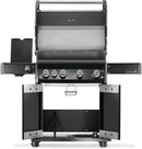Napoleon Rogue PRO 525 black gas grill with infrared side burner available in propane or natural gas at DDR BBQ Supply