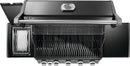 Napoleon Rogue PRO 625 black gas grill with infrared side burner available in propane or natural gas at DDR BBQ Supply