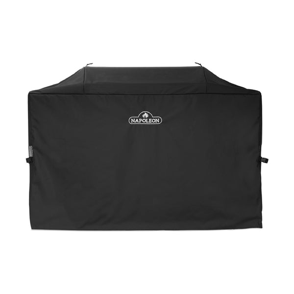Napoleon Rogue PRO Griddle Cart Cover protecting 30-inch gas griddle outdoors at DDR BBQ Supply