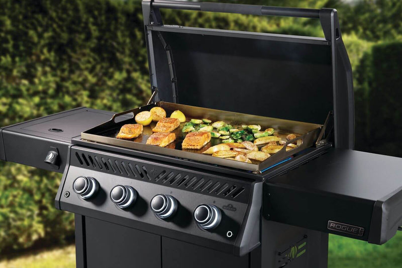 Napoleon Rogue PRO Phantom 30 Inch Griddle outdoor gas griddle with stainless steel cooktop at DDR BBQ Supply. 