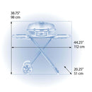 Napoleon TravelQ 285X Propane Portable Grill with Scissor Cart & Griddle dimensions Napoleon Grills