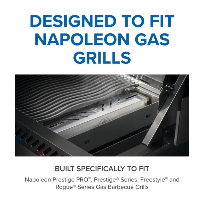 Napoleon stainless steel smoker box for gas grills adds wood smoke DDR BBQ Supply