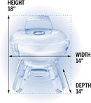 Napoleon Legend 14-Inch Portable Charcoal Kettle Grill at DDR BBQ Supply grill dimensions