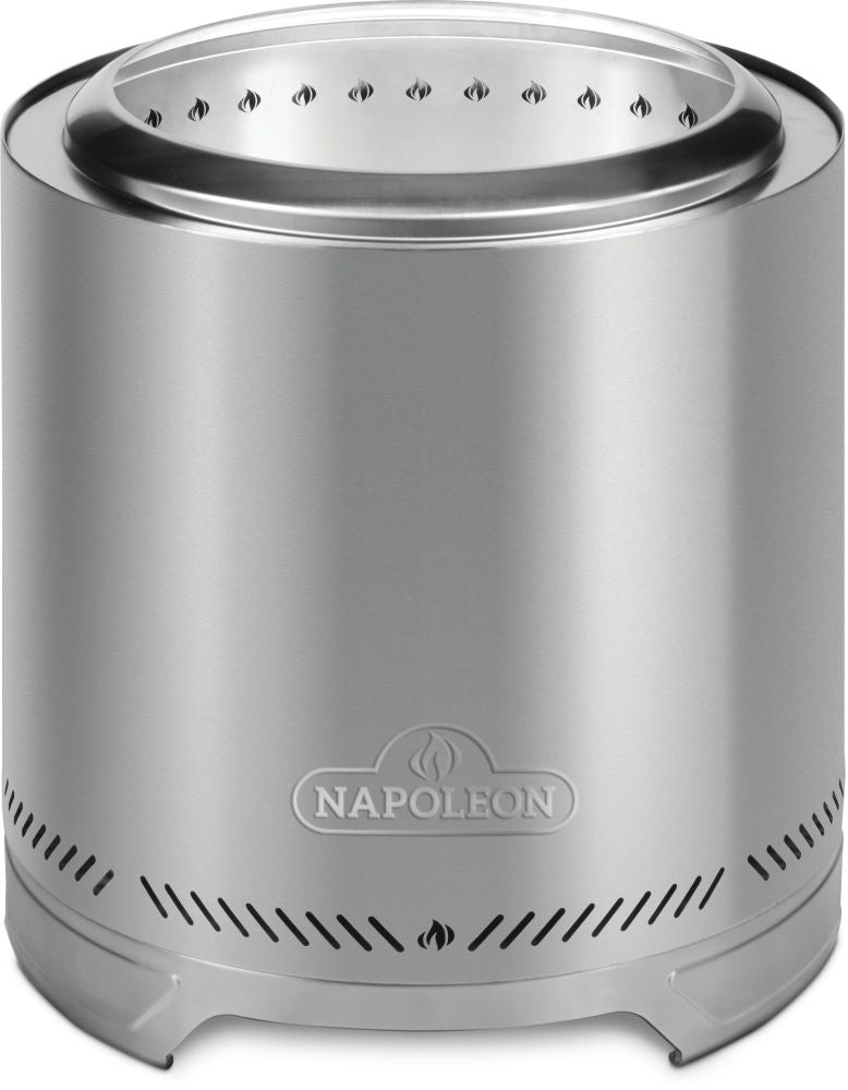 Napoleon Timberwolf Smokeless Portable Fire Pit 18 inch stainless steel at DDR BBQ Supply