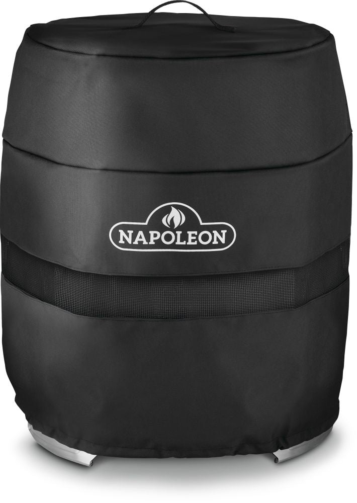 Napoleon Timberwolf Smokeless Portable Fire Pit 18 inch stainless steel at DDR BBQ Supply cover