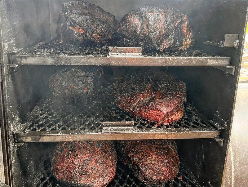 Old Country BBQ Pits Angus Smoker at DDR BBQ Supply – heavy-duty welded offset smoker with vertical chamber and massive cooking capacity