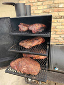 Old Country BBQ Pits Angus Smoker at DDR BBQ Supply – heavy-duty welded offset smoker with vertical chamber and massive cooking capacity