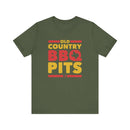 Old Country BBQ Pits Retro T-Shirt with soft cotton fabric and vintage BBQ style