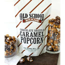 Old School Brand Chocolate Drizzle Caramel Popcorn caramel corn with chocolate drizzle at DDR BBQ Supply