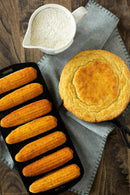 Old School Brand Cornbread Mix gluten free stone-ground white cornmeal at DDR BBQ Supply